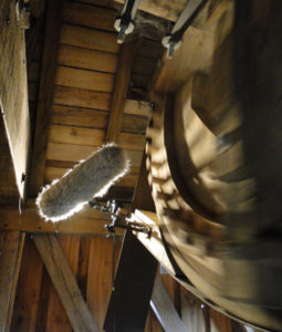 windmill, wheel, Red libraries