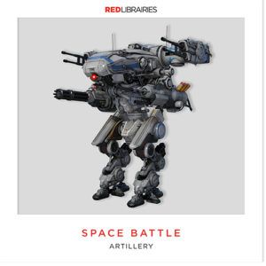 Robot, Space battle, Red libraries