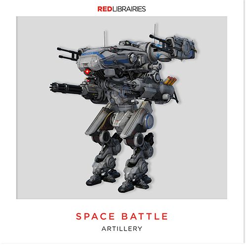 Robot, Space battle, Red libraries